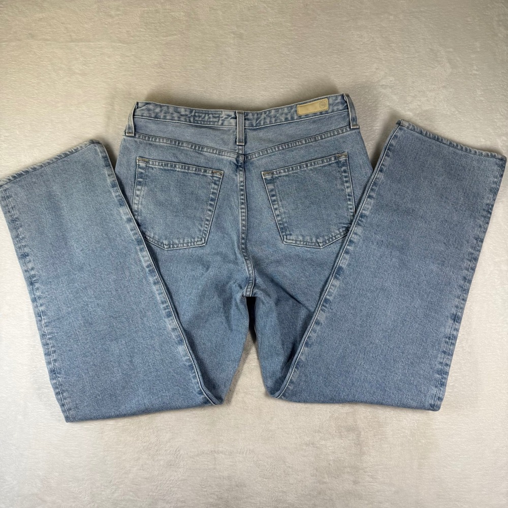 AG Adriano Goldschmied Alexxis High Rise Straight Leg Light Wash Jeans 32R 9425